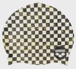 Шапка для плавання Arena PRINT JR чорний, білий, жовтий Діт OSFM