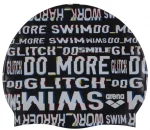 Шапка для плавання Arena PRINT JR чорний, білий Діт OSFM