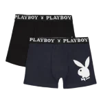 Набір з 2 труси-боксери Playboy ANNYA PLAYBOY BOXERSHORT чорний, синій Чол S