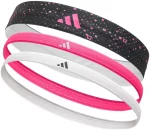 Пов'язки на голову Adidas Hairbands (Graphic) 3pk білий, рожевий, чорний Жін One Size