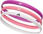 Пов'язки на голову Adidas Hairbands 3pk рожевий, фіолетовий, білий Жін One Size