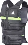 Жилет з регульованою вагою Adidas Performance Adjustable Weight Vest чорний, зелений 10 кг (ADWT-12637-NL)