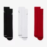 Шкарпетки NIKE U J ED CUSH POLY CREW 3PR 144 чорний,білий, червоний Уні 38-42