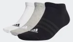 Шкарпетки Adidas T SPW LOW 3P сірий, білий, чорний 40-42 (IC1337)