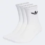 Шкарпетки Adidas TR CREW S 3P білий Уні M (40-42)
