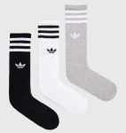 Шкарпетки Adidas HIGH CREW SOCK білий, сірий, чорний Уні M (40-42)