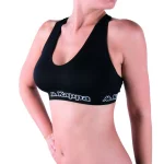 Топ спорт Kappa Reggiseno Sporty Elastico Logato чорний Жін S/M