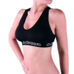 Топ спорт Kappa Reggiseno Sporty Elastico Logato чорний Жін S/M