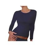 Футболка з довг рукавом T-shirt Manica Lunga Girocollo темно-синій Жін S