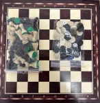 Шахи MADON Набір: шахи, шашки, нарди коричневий, бежевий Уні 47х47см