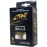 М'ячі для настільного тенісу Atemi 3* 6шт. білі