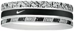Пов'язка на голову Nike Printed Headbands 3PK чорний, білий Уні One Size