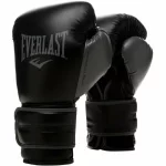Боксерські рукавиці Everlast POWERLOCK 2R TRAINING GLOVE чорний, сірий Уні 16 унцій