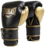 Боксерські рукавиці EVERLAST POWERLOCK 2R TRAINING GLOVE чорний, золотий Уні 12 унцій