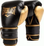 Боксерські рукавиці EVERLAST POWERLOCK 2R TRAINING GLOVE чорний, золотий Уні 16 унцій (P00002665)