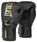 Боксерські рукавиці Everlast ELITE 2 BOXING GLOVES чорний, золотий Уні 10 унцій