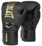 Боксерські рукавиці Everlast ELITE 2 BOXING GLOVES чорний, золотий Уні 16 унцій