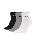 Шкарпетки Nike U NK EVERYDAY CUSH ANKLE 3PR чорний, білий, сірий Уні 46-50
