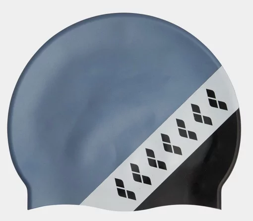 Шапка для плавання Arena ICONS TEAM STRIPE CAP сірий, чорний Уні OFSM