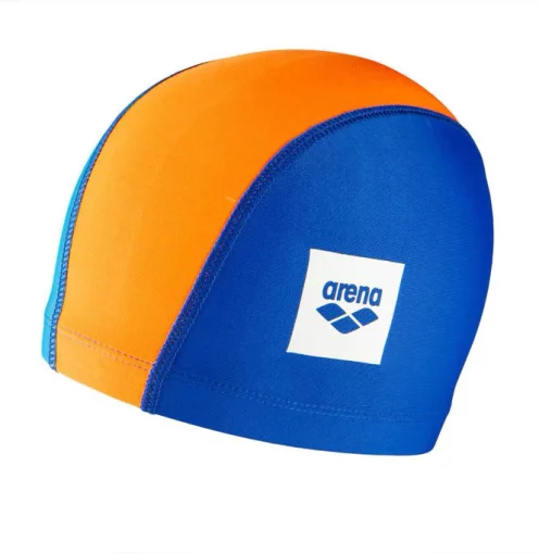 Шапка для плавання Arena UNIX II JR синій, помаранчевий, блакитний Діт OSFM