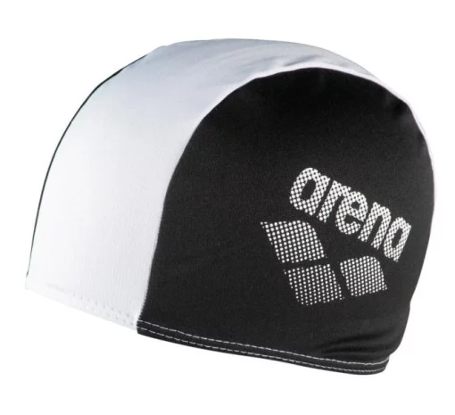 Шапка для плавання Arena POLYESTER II JR чорний, білий Діт OSFM