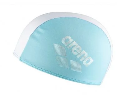 Шапка для плавання Arena POLYESTER II KIDS білий, бірюзовий Діт OFSM
