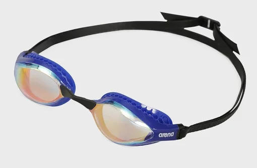 Окуляри для плавання Arena AIR-SPEED MIRROR жовтий, мідно-синій OSFM (003151-203)