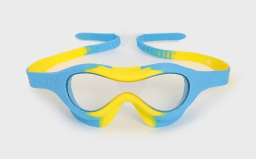 Окуляри-маска для плавання Arena SPIDER KIDS MASK блакитний, жовтий Діт OSFM
