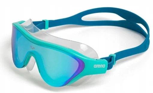 Окуляри для плавання Arena THE ONE MASK MIRROR бірюзовий, синій, білий OSFM (004308-107)
