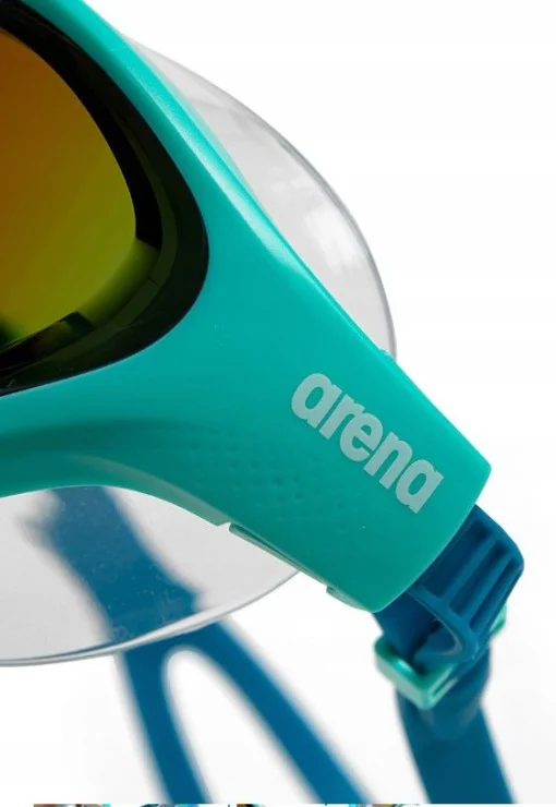 Окуляри для плавання Arena THE ONE MASK MIRROR бірюзовий, синій, білий OSFM (004308-107)