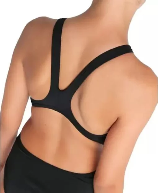 Купальник закритий для дівчат Arena TEAM SWIMSUIT SWIM TECH SOLID чорний Діт 128 см