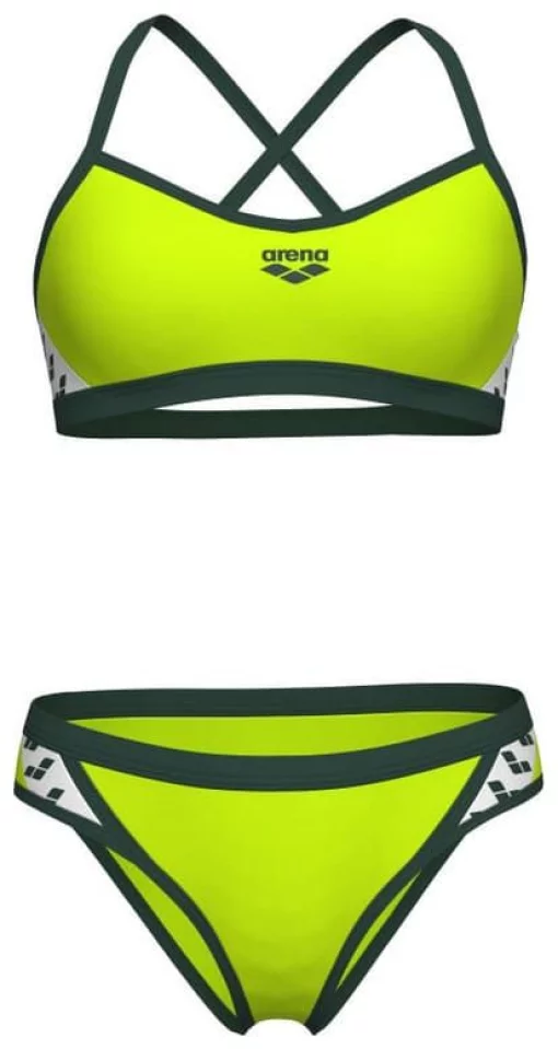 Купальник роздільний для жінок Arena ICONS BIKINI CROSS BACK SOLID салатовий Жін 36