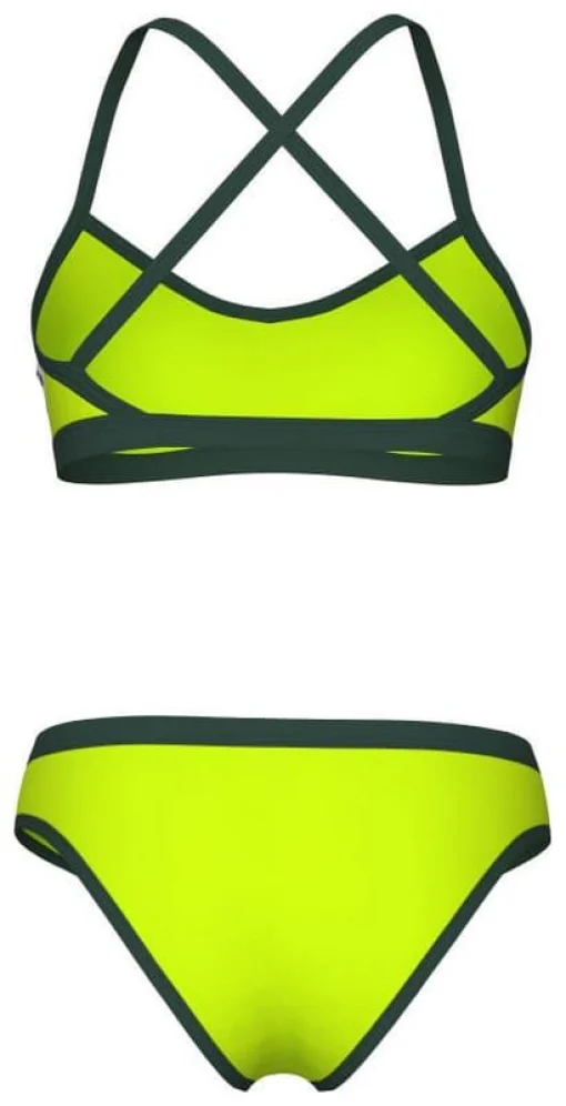 Купальник роздільний для жінок Arena ICONS BIKINI CROSS BACK SOLID салатовий Жін 40