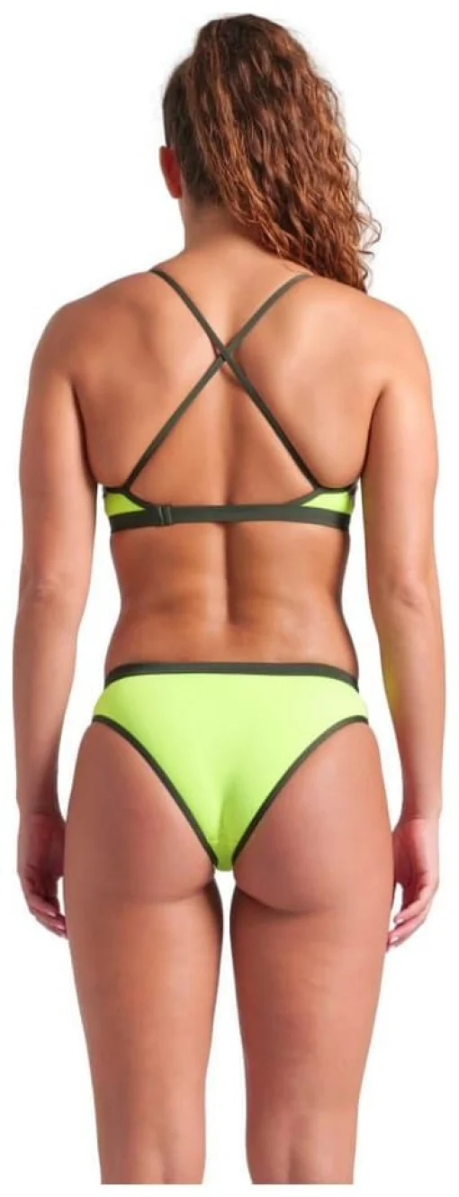 Купальник роздільний для жінок Arena ICONS BIKINI CROSS BACK SOLID салатовий Жін 40