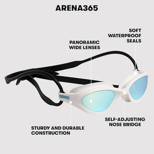 Окуляри для плавання Arena 365 GOGGLES синій Уні OSFM