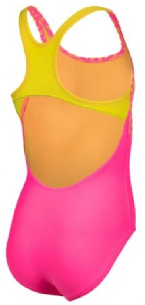 Купальник для дівчат Arena KIKKO V SWIMSUIT SWIM PRO BACK фіолетовий, жовтий Діт 128 см