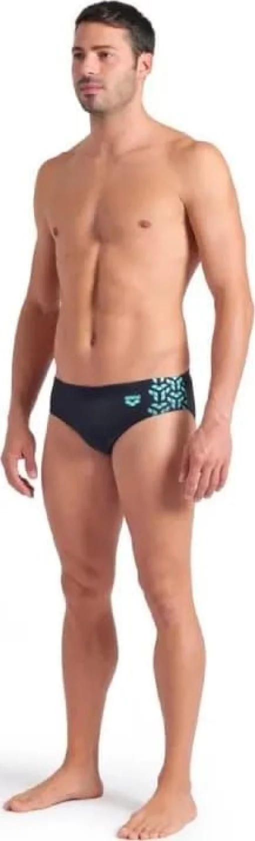 Плавки-сліпи для чоловіків Arena KIKKO V SWIM BRIEFS чорний, бірюзовий Чол 100 (006750-508)