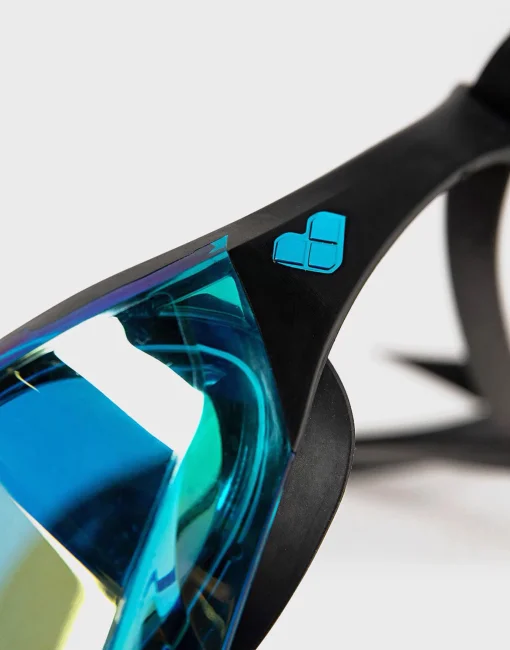 Окуляри для плавання Arena COBRA EDGE SWIPE MIRROR чорний, бірюзовий Уні OSFM
