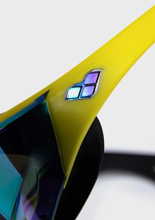 Окуляри для плавання Arena COBRA EDGE SWIPE MIRROR чорний, жовтий Уні OSFM