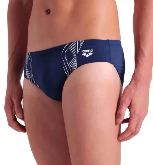 Плавки-сліпи для чоловіків Arena REFLECTING SWIM BRIEFS темно-синій, білий Чол 85