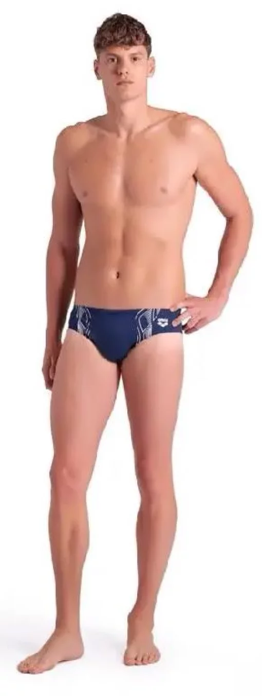 Плавки-сліпи для чоловіків Arena REFLECTING SWIM BRIEFS темно-синій, білий Чол 85