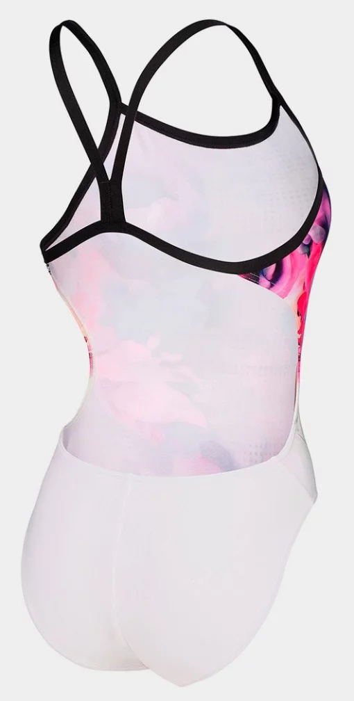 Купальник закритий для жінок Arena AIRBRUSH SWIMSUIT CHALLENGE BA білий, чорний, мультикольор Жін