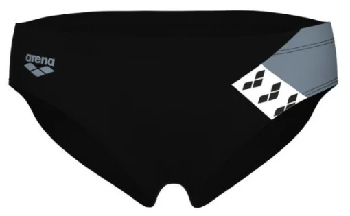 Плавки-сліпи для чоловікі Arena STRIPE SWIM BRIEFS чорний, сірий Чол