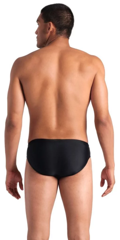 Плавки-сліпи для чоловікі Arena STRIPE SWIM BRIEFS чорний, сірий Чол 100