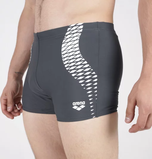 Плавки-шорти для чоловіків Arena OPENINGS SWIM SHORT сірий, білий Чол 100 (008064-501)