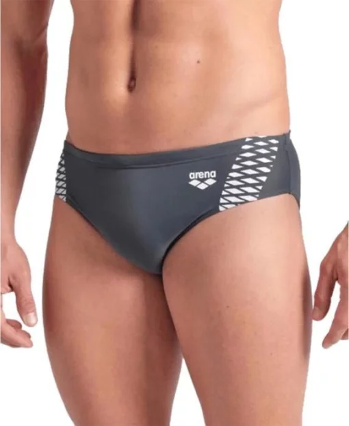 Плавки-сліпи для чоловіків Arena OPENINGS SWIM BRIEFS сірий, білий Чол 100 (008065-501)