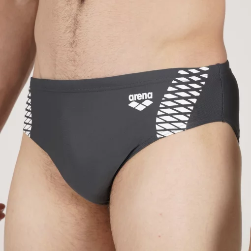 Плавки-сліпи для чоловіків Arena OPENINGS SWIM BRIEFS сірий, білий Чол 100 (008065-501)