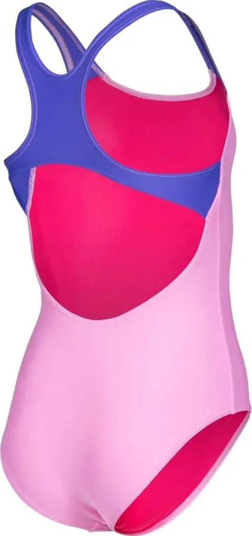 Купальник закритий для дівчат Arena DIM LIGHT SWIMSUIT SWIM PRO BA рожевий, фіолетовий дитячий 164 см (008104-980)