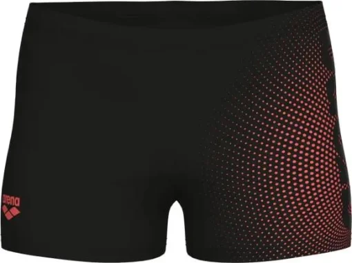 Плавки-шорти для хлопчиків Arena DIM LIGHT SWIM SHORT чорний, кораловий дитячий 140 см (008147-504)