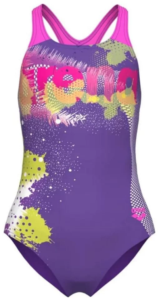 Купальник для дівчат Arena LIGHT TRICKS SWIMSUIT SWIM PRO фіолетовий Діт